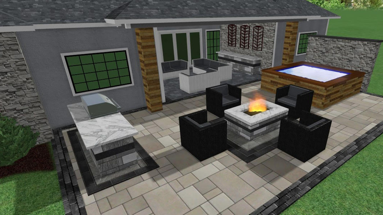 KC Landscape Design Modern 3D Landscape Modeling/Design